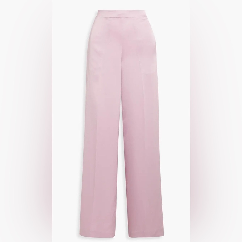 HALSTON NWT Aleah Wide Leg Satin Pants Size 8